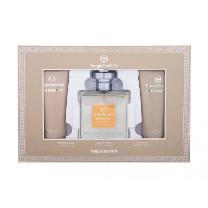 Комплект за мъже Sergio Tacchini The Essence - Eau de Toilette 100 мл + Afterșeiv balsam 100 мл + Duș gel 100 мл Ofertă exclusivă